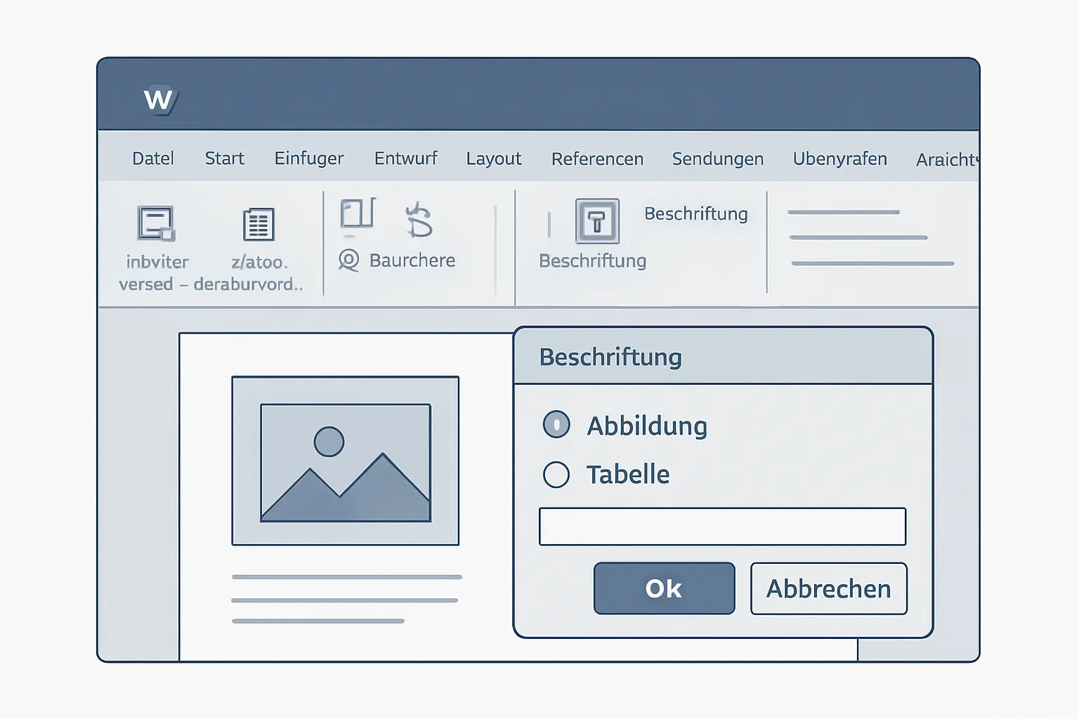 Schritt-für-Schritt: Beschriftung in Word einfügen über Verweise und Beschriftung einfügen für das automatische Abbildungsverzeichnis