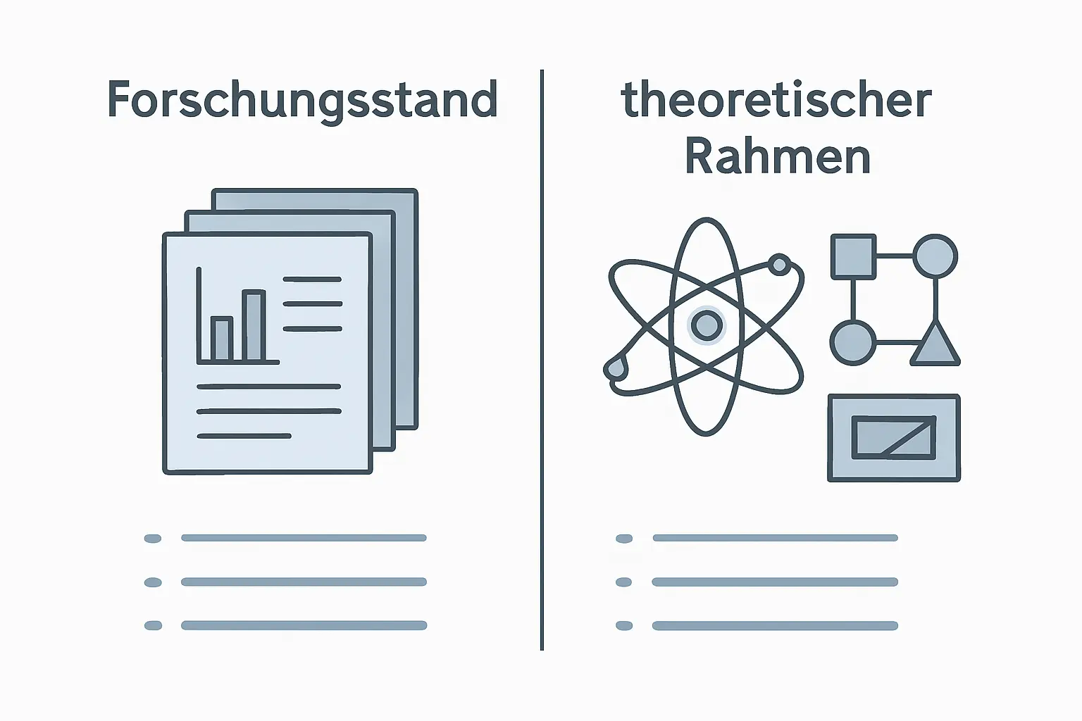 Unterschied zwischen Forschungsstand und theoretischem Rahmen in der Bachelorarbeit im Überblick