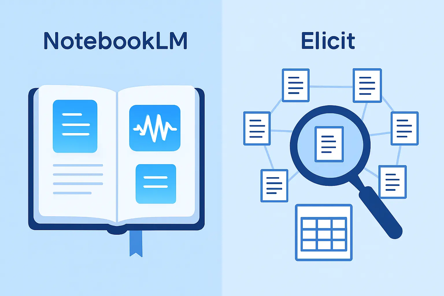 NotebookLM vs. Elicit 2026: Welches KI-Recherchetool für Literaturarbeit und Quellen?