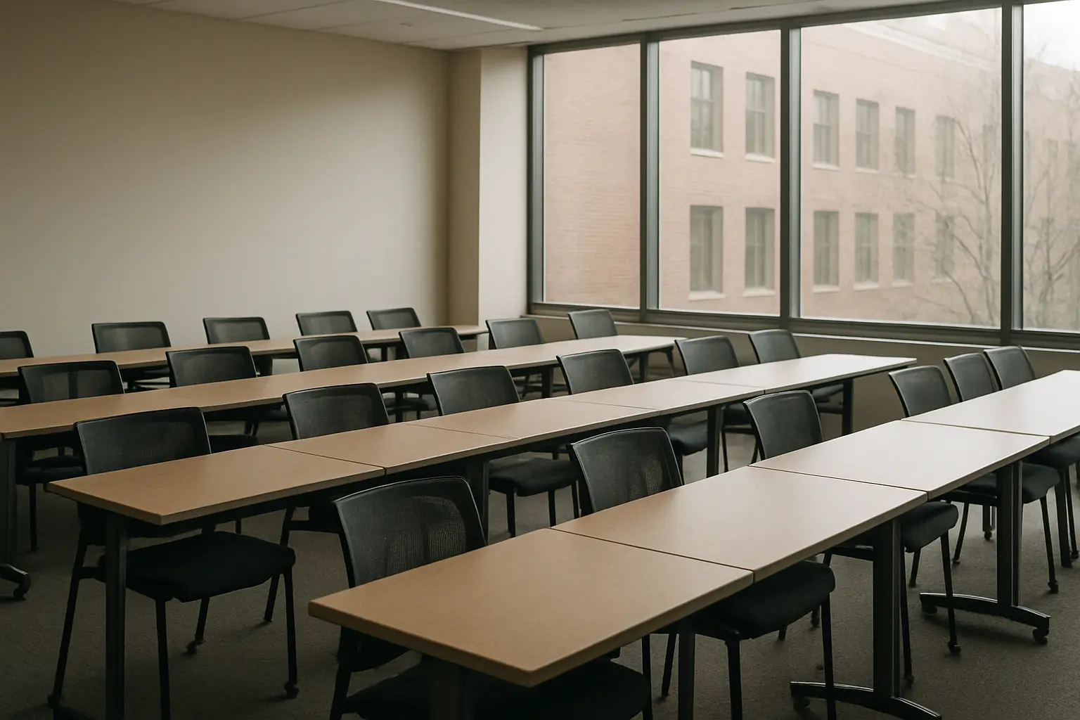 Moderner Lernbereich der Wirtschaftsfakultät einer Universität