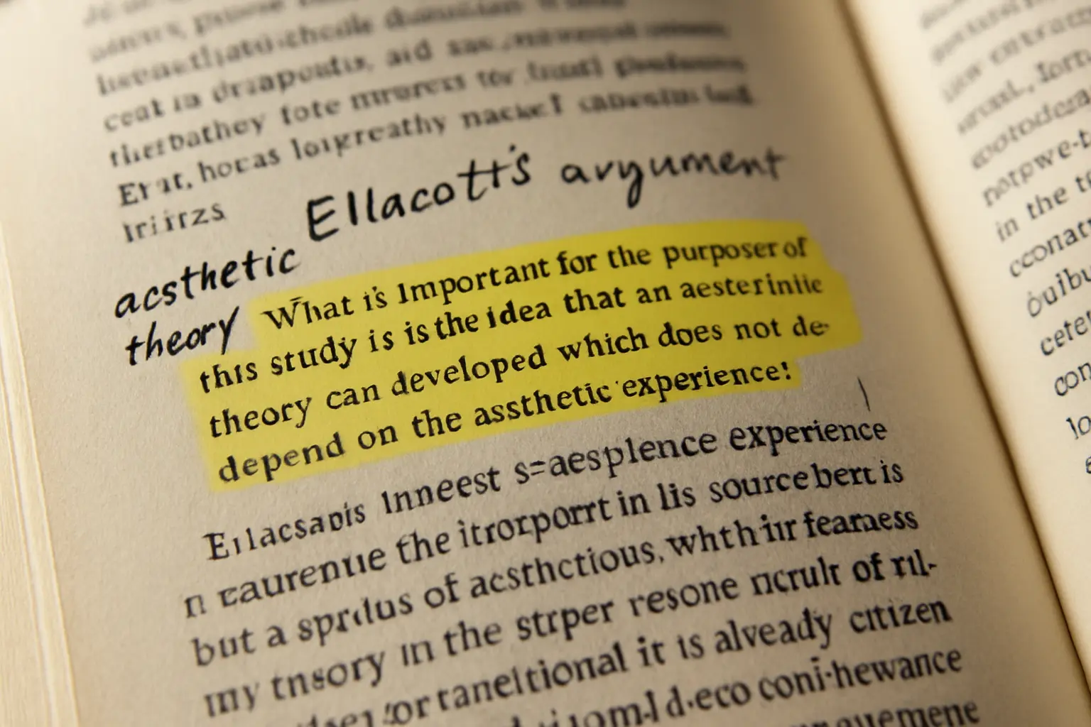 Markierte Zitatstelle in einem wissenschaftlichen Buch